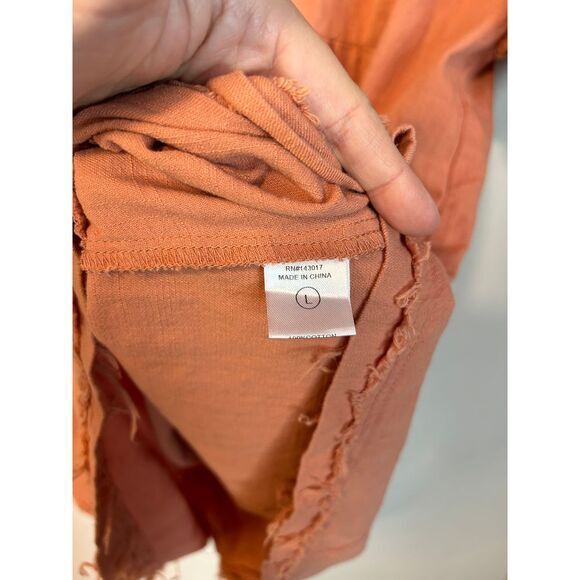 Ces Femme Terracotta Orange Boho Mini Dress - Picture 5 of 9